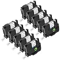 NineLeaf 10 Pack TZe-251 Label Maker Tape Compatible for Brother P-Touch Label Tape TZe251 24mm 0.94'' Laminated White TZ251 TZ-251 1'' TZe TZ for Ptouch PT-D600 D610BT P700 P710BT P900 E500