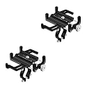 NineLeaf 2PK Bike Phone Mount Holder, Aluminum Motorcycle Phone Mount, Handlebar Mount Phone Holder 90°180°270°360°Rotating for Exercise Bike Ebike Scooter Camera Friendly Suitable for2.2-3.7" Phones
