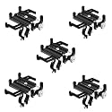 NineLeaf 5Pcs Bike Phone Mount Holder, Aluminum Motorcycle Phone Mount, Bicycle Handlebar Cell Phone Mount Rotatable for Exercise Bike Ebike Scooter Camera Friendly Suitable for 2.2"-3.7" Phones