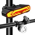 NineLeaf Bike Headlight and Taillight, Front and Rear Bike Lights Set