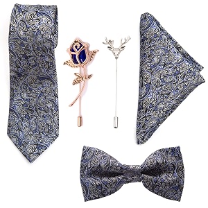 to the nines men39s microfiber tie pocket square bow tie amp lapel pins