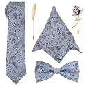 To The Nines Men's Microfiber Tie, Pocket Square, Bow Tie & Lapel Pins