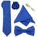 To The Nines Men's Microfiber Tie, Pocket Square, Bow Tie &amp; Lapel Pins