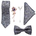 To The Nines Men's Microfiber Tie, Pocket Square, Bow Tie & Lapel Pins