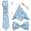 To The Nines Men's Microfiber Tie, Pocket Square, Bow Tie &amp; Lapel Pins