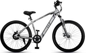 ninety one meraki 6ah battery 250watts ip65 bldc motor front suspension  silver grey 275 inches single speed lithium-ion li-ion electric cycle