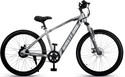 Ninety one Meraki 6Ah Battery 250Watts IP65 BLDC Motor Front Suspension | Silver Grey 27.5 inches Single Speed Lithium-ion (Li-ion) Electric Cycle
