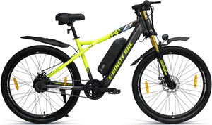 ninety one z4 13ah battery  front suspension  250watts ip65 bldc motor  electric yellow 275 inches single speed lithium-ion li-ion electric cycle