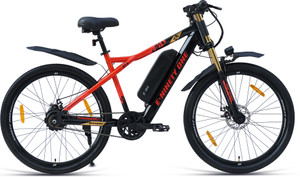 ninety one z4 13ah battery  front suspension  250watts ip65 bldc motor  black red 275 inches single speed lithium-ion li-ion electric cycle