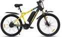 Ninety one Z4 13Ah Battery | Front Suspension | 250Watts IP65 BLDC Motor | Black Yellow 27.5 inches Single Speed Lithium-ion (Li-ion) Electric Cycle