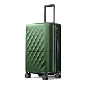 NINETYGO Carry On Suitcase, 20 Inch Carry-On Luggage with Double Spinner Wheels, Anti-Burst Zipper, Hard Case PC Suitcase Carry On, Lightweight Travel Luggage, TSA Approved (Seaweed Green, Hudson)