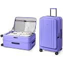 NINETYGO Large Checked Luggage 28 Inch, Top Opening Luggage Checking In Luggage, Expandable, PC Hard Shell, Larger Capacity Checked, TSA Lock, 360° Spinner Wheels (Purple,HBP)
