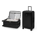 NINETYGO Medium Checked Luggage 24 Inch, Top Opening Luggage Checking In Luggage, Expandable, PC Hard Shell, Larger Capacity Checked, TSA Lock, 360° Spinner Wheels (Black, HBP)