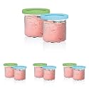 Ninja® CREAMi® Original Pints with Storage Lids, XSKPLID2CD, (Pack of 8)