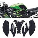 for Ninja ZX6R ZX 6R ZX-636 Ninja zx6r zx636 2013-2023 2024 2025 2026 Side Decals Motorcycle Anti Slip Tank Pad Stickers ZX6R Accessories zx6r Tank pad Tank Grip Tank Stickers（Black）