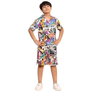 Ninos Dreams Boys Cotton Rayon Halfsleeves Coord