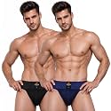 NINQ Men’s Athletic Supporter Underwear with Elastic Waistband, Breathable Fabric Gym Support Brief, Comfortable Innerwear for Sports, Workout, Running &amp; Training