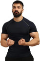 NINQ Men Solid Round Neck Polyester Black