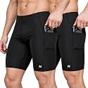 NINQ Mens 2 Pack Polyester Yoga Short