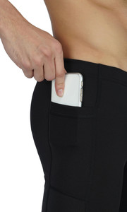 ninq solid men black tights