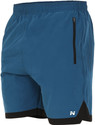 NINQ Solid Men Blue Casual Shorts