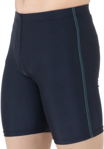 ninq solid men blue tights