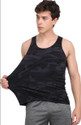 NINQ Solid Printed Men Round Neck Dark