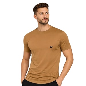 NINQ Solid Tshirt for Men Round Neck