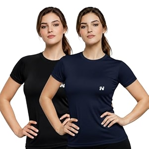 ninq womens long sleeve compression t-shirt for gym running yoga amp sports wear