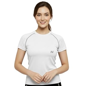ninq womens long sleeve compression t-shirt for gym running yoga amp sports wear
