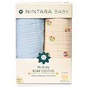 NINTARABABY Burp Cloths 100 Organic Muslin