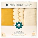 NINTARABABY Burp Cloths 100 Organic Muslin