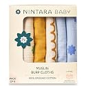 NINTARABABY Burp Cloths 100 Organic Muslin