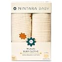 NINTARABABY Burp Cloths 100 Organic Muslin