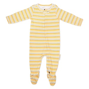 NINTARABABY Zip-Up Footed Bodysuit - 100 Organic