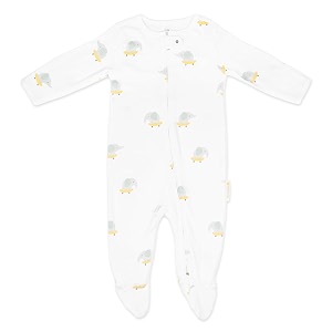 NINTARABABY Zip-Up Footed Bodysuit - 100 Organic