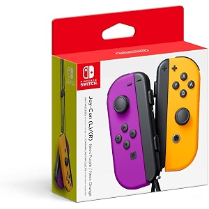 nintendo neon purple neon orange joy-con l-r