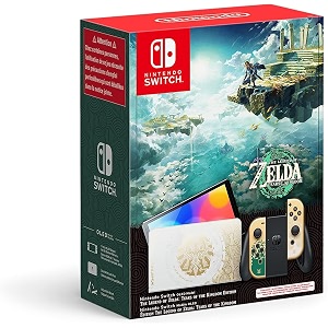 nintendo switch oled model limited edition zelda tears of the kingdom gaming console game not included