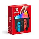 Nintendo Switch OLED Model – Neon Red & Neon Blue Joy-Con (Japan Spec, 7″ OLED, 64GB, Wired LAN Dock, Region-Free, Enhanced Audio)