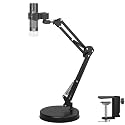 4K WiFi Microscope with Max 21 Inch Height Stand & Table Clamp, 50-1000X USB Digital Microscope 3840x 2160P Camera, Work for iPhone Android Windows Mac Linux Chrome