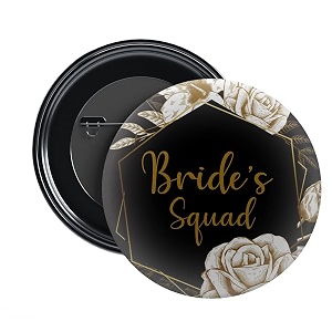 ladkewaleladkiwale groom squadbride squad wedding badges props  batches for wedding bachelorreception party and events  multicolour  size 58mm bride squad pack of 50