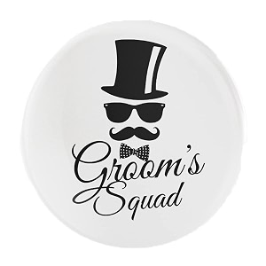 team groom badgeswedding badges props for team ladkewale and familybatches for wedding bachelorreception party and eventsgroom squad badgemulticolosize 58mm pack of 20 tg 10