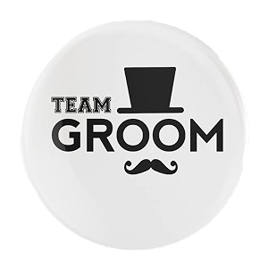 team groom badgeswedding badges props for team ladkewale and familybatches for wedding bachelorreception party and eventsgroom squad badgemulticolosize 58mm pack of 10 tg 1