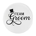 Team Groom badges|Wedding badges (props) for Team Ladkewale and family|Batches for Wedding, Bachelor/Reception Party and Events|Groom squad badge|Multicolo|Size 58mm (Pack of 15, TG 2)