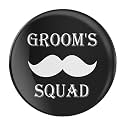 Team Groom badges|Wedding badges (props) for Team Ladkewale and family|Batches for Wedding, Bachelor/Reception Party and Events|Groom squad badge|Multicolo|Size 58mm (Pack of 20, TG 11)