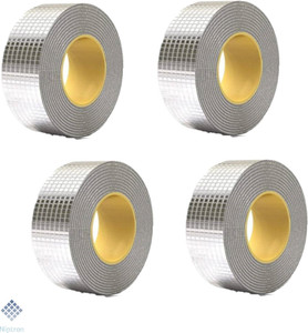 niptron leakage repair waterproof tape for pipe leakage roof water leakage solution 5 m butyl tape silver pack of 4