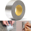 NIPTRON Leakage Repair Waterproof Tape for Pipe Leakage Roof Water Leakage Solution 5 m Butyl Tape (Silver Pack of 2)