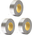 NIPTRON Leakage Repair Waterproof Tape for Pipe Leakage Roof Water Leakage Solution 5 m Butyl Tape (Silver Pack of 3)