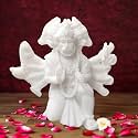 Marble Panchmukhi Hanuman Ji Fengsui Idol for Car Dashboard Showpiece Statue(White)(3-Inch)