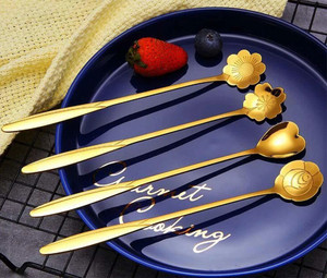 Niralasa Golden Spoon Set Cutlery Kitchen